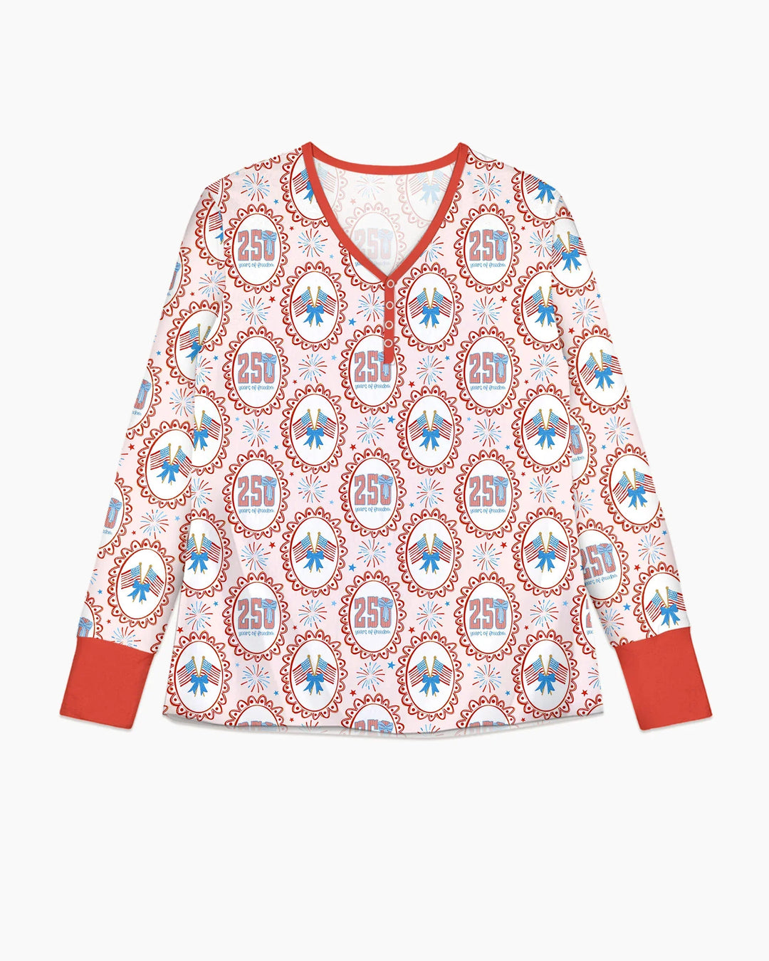 Patriotic Coquette Bamboo Women Pajama Set
