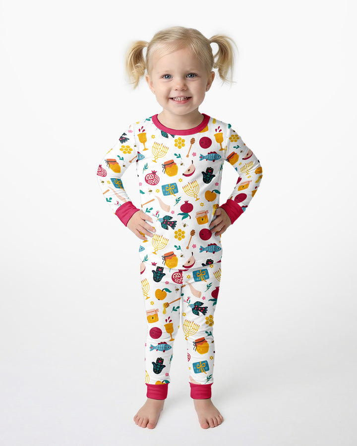 Pijama de dos piezas de bambú de manga larga El mejor papá del mundo