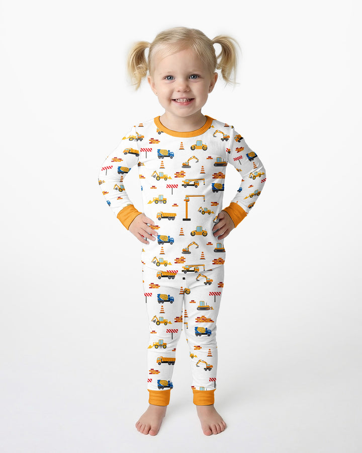Construction Bamboo Two Piece Pajama Set