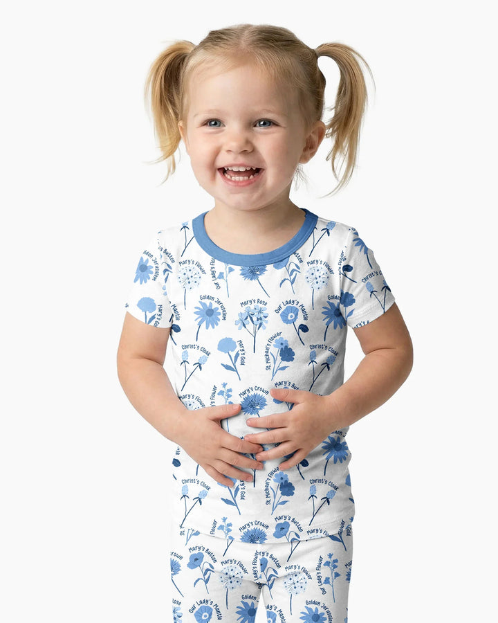 Mary's Garden Bamboo Two Piece Short Sleeve Pajama Set