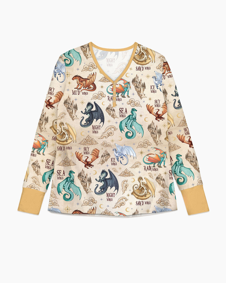Elemental Dragons Bamboo Women Pajama Set