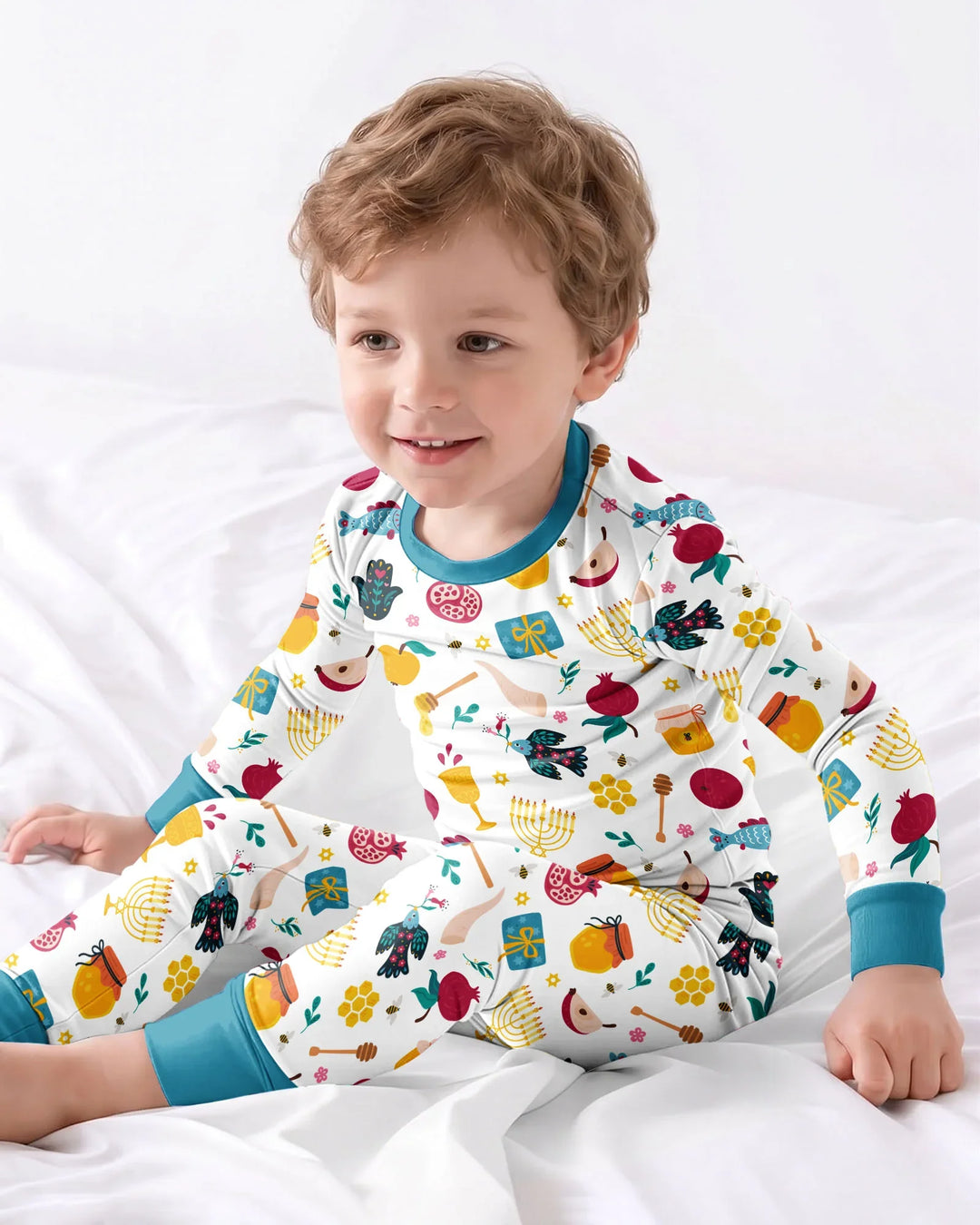 Pijama de dos piezas de bambú de manga larga El mejor papá del mundo