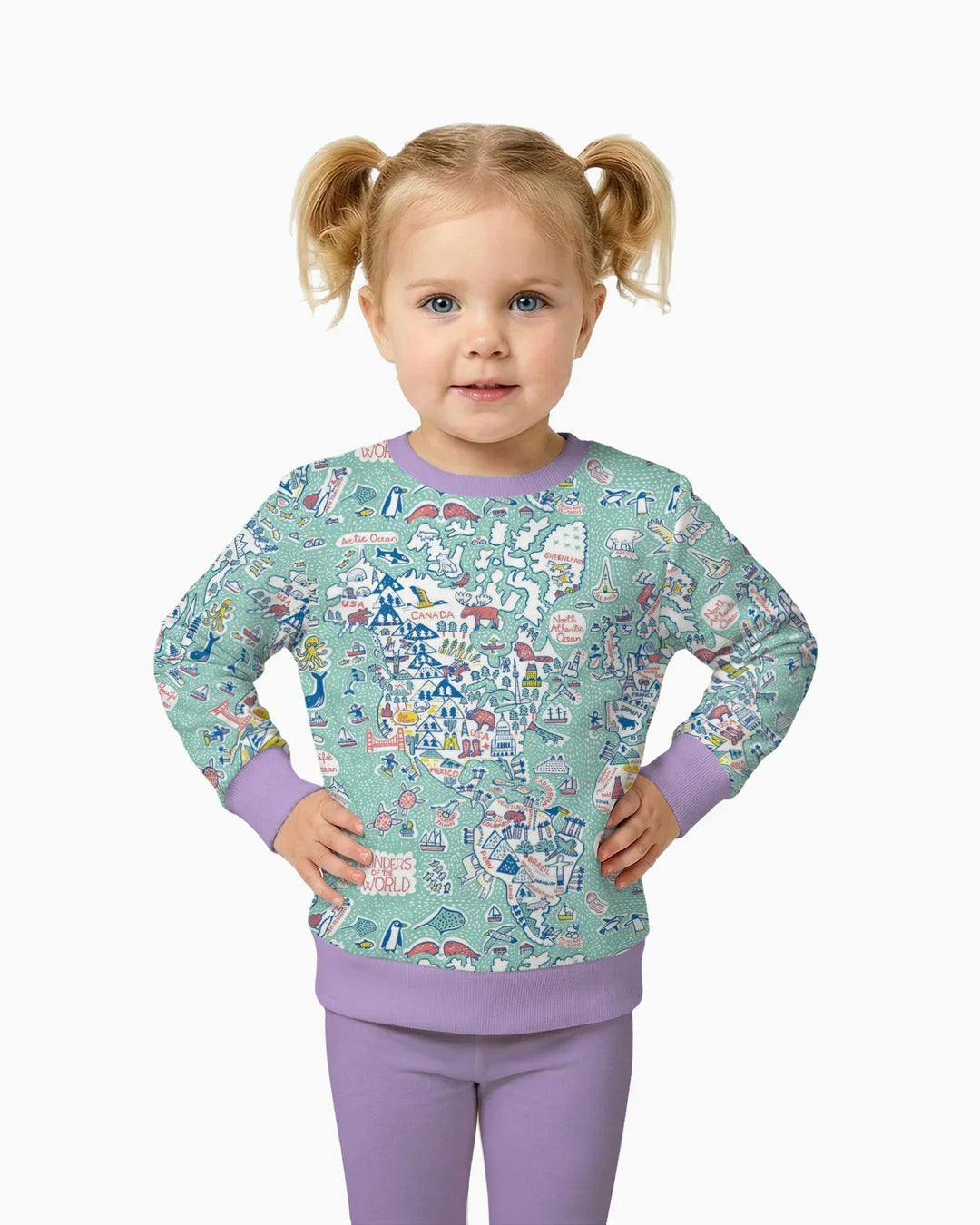 Sudadera de cuello redondo Hello World Wonders Bamboo