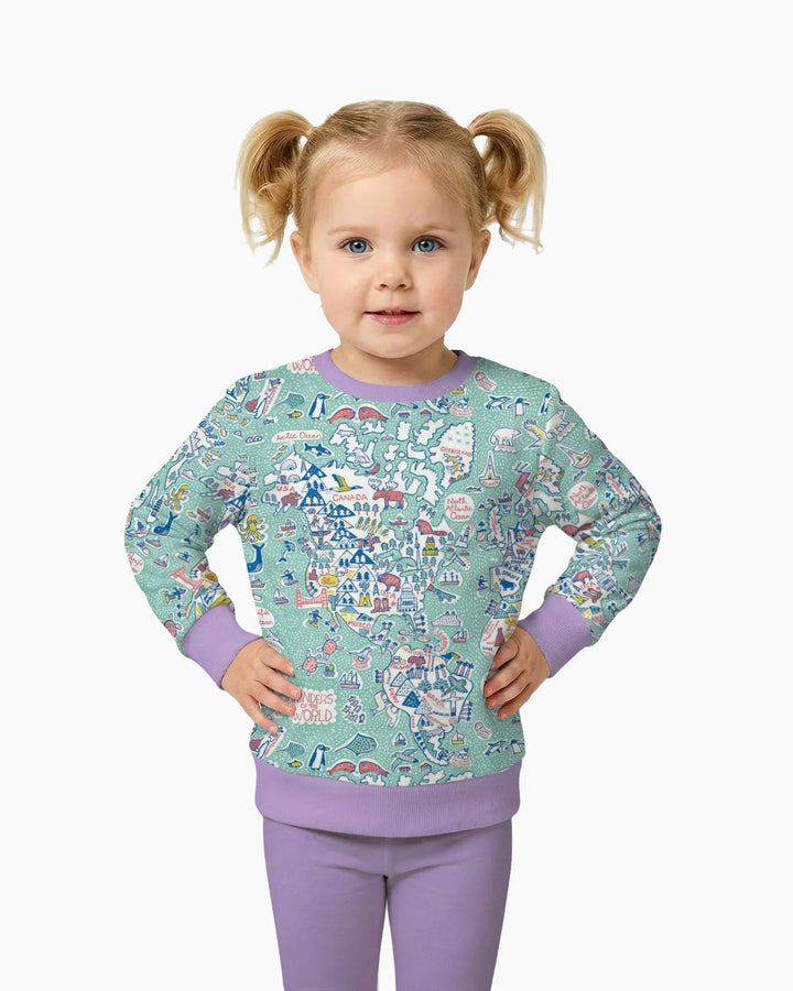 Sudadera de cuello redondo Hello World Wonders Bamboo