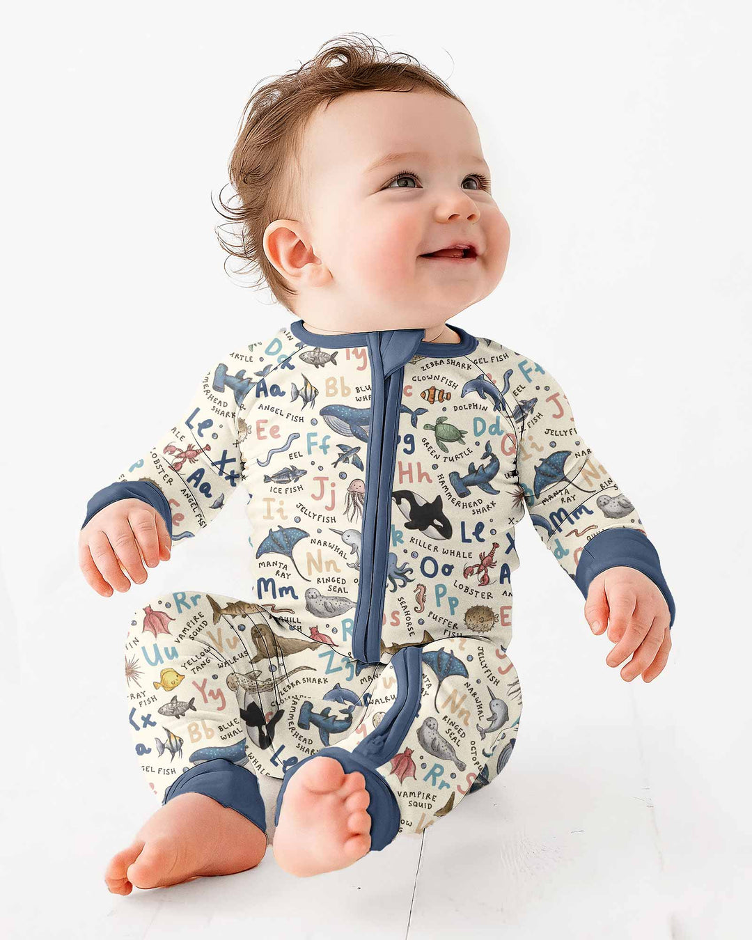 Ocean Animal Alphabet Bamboo Convertible Zippy
