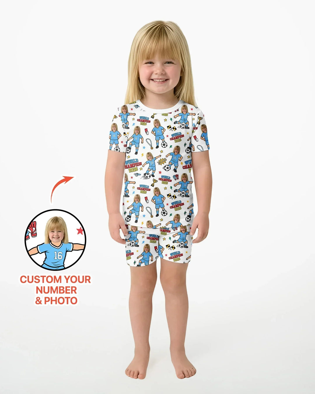 Pijama de bambú de dos piezas de manga corta con pantalón corto, plantilla personalizada