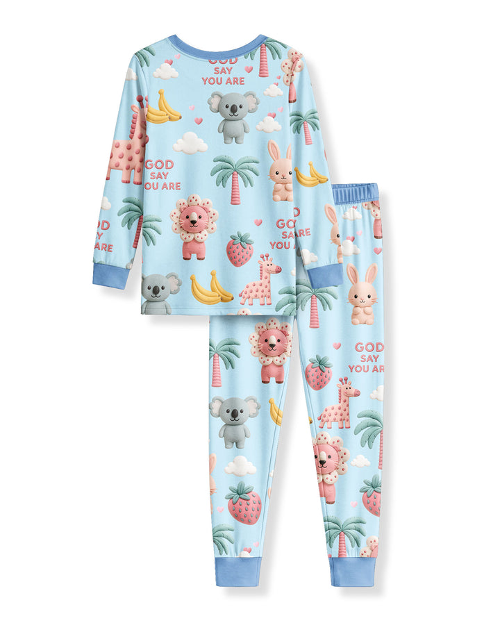 Little Blessings Bamboo Two Piece Long Sleeve Pajama Set