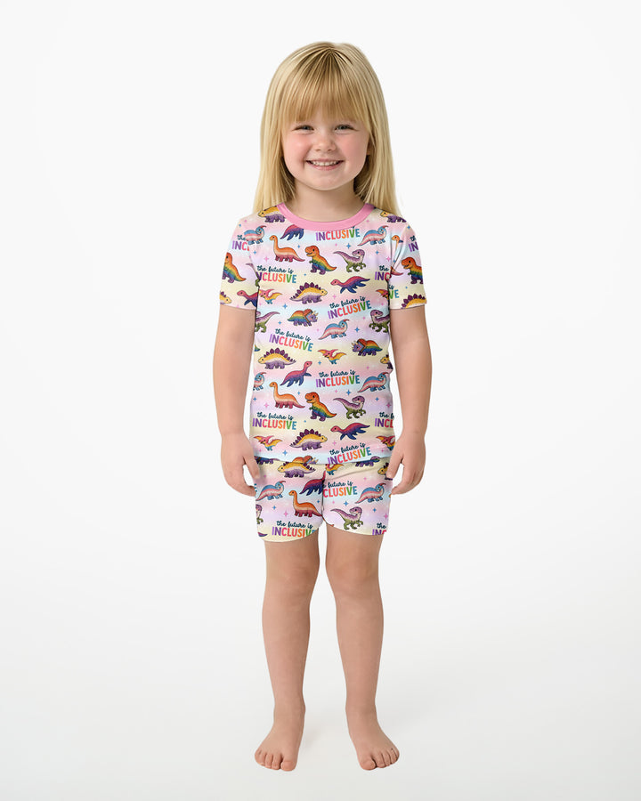 The Future is Inclusive Bamboo Two Piece Short Sleeve Shorts Pajama Set
