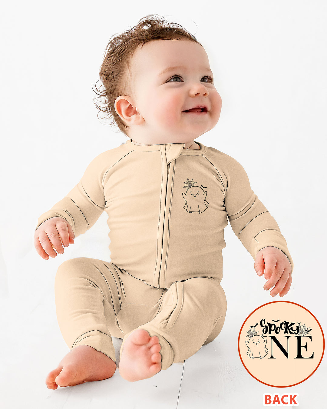 Spooky One Birthday First Birthday Halloween Bamboo Convertible Zippy