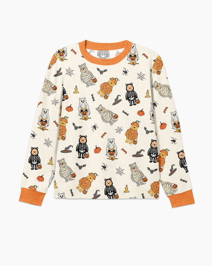 Retro Trick Or Treat Bamboo Men's Pajama Set