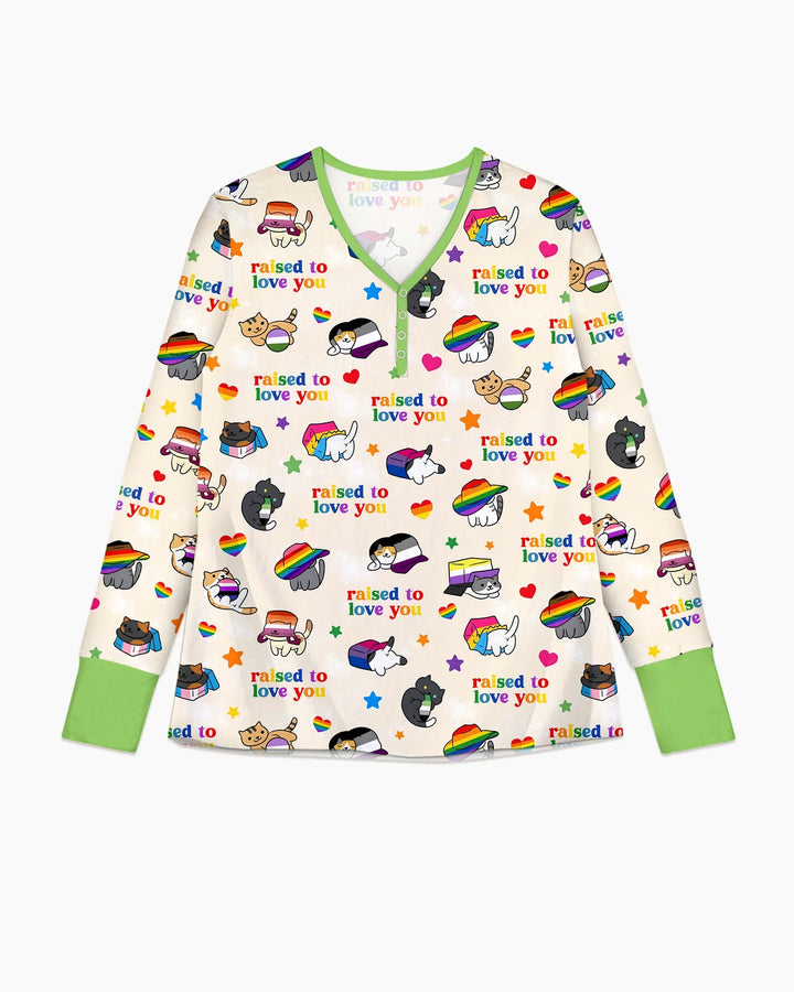 Plantilla de conjunto de pijama de mujer de bambú