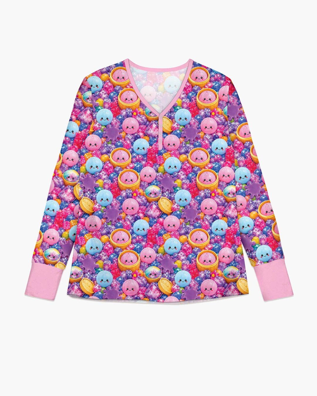 Plantilla de conjunto de pijama de mujer de bambú