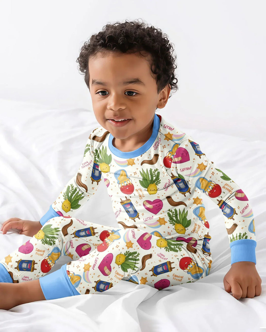 Conjunto de pijama de dos piezas de bambú de manga larga