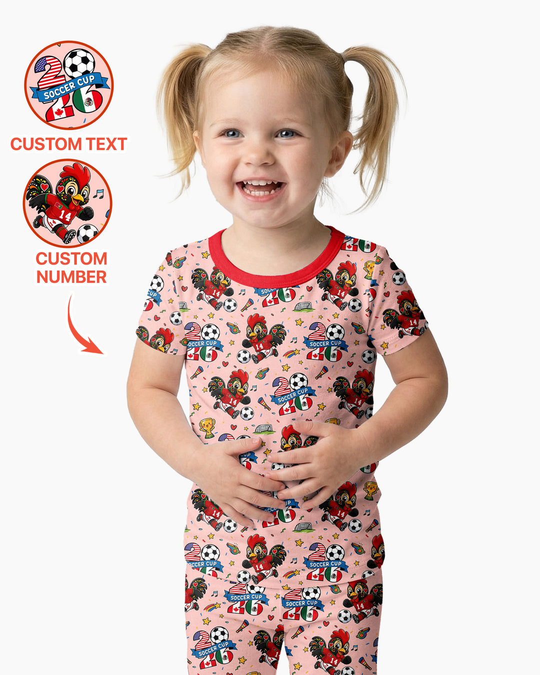 Conjunto de pijama de dos piezas de bambú de manga corta, plantilla personalizada