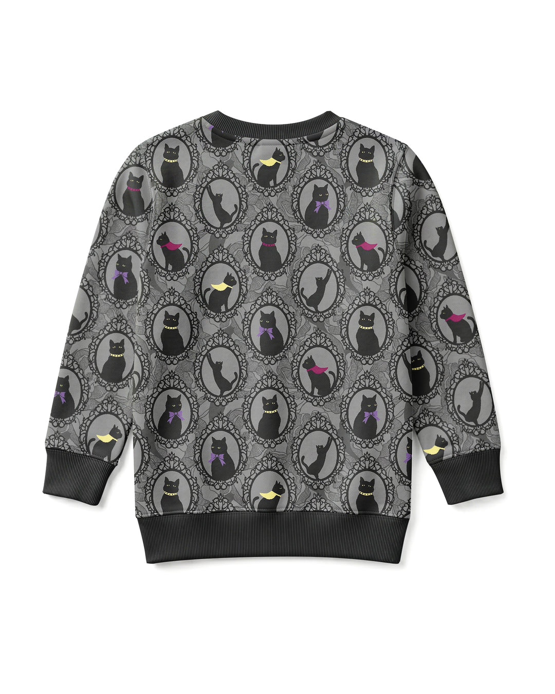 Midnight Cat Parade Bamboo Crewneck Sweatshirt