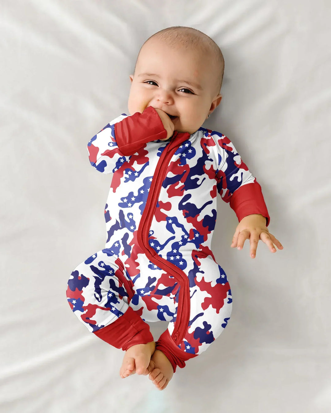 Patriot Camo Daddy & Me Matching Bamboo Convertible Zippy