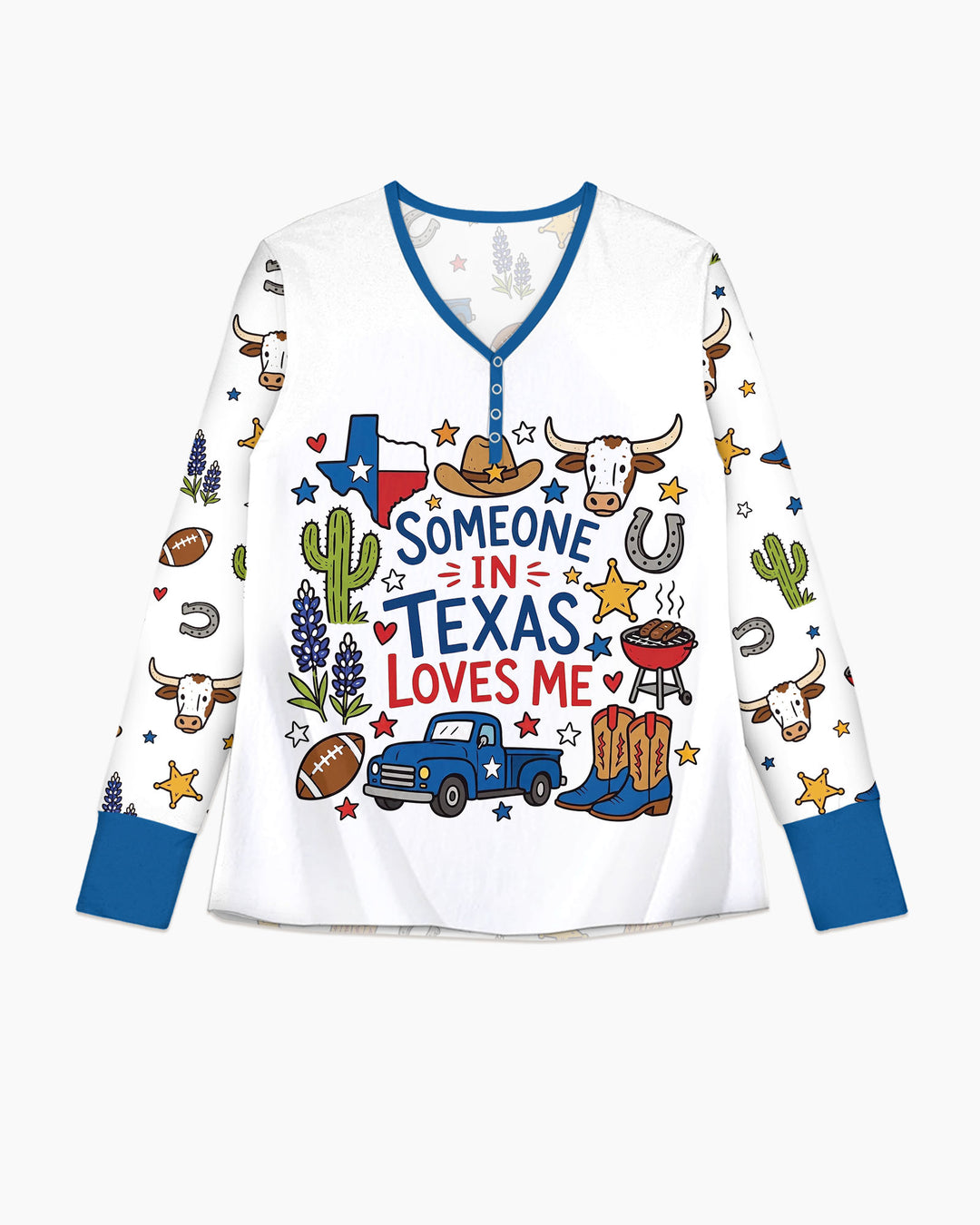 Someone in Texas Loves Me Bamboo Women Pajama Set