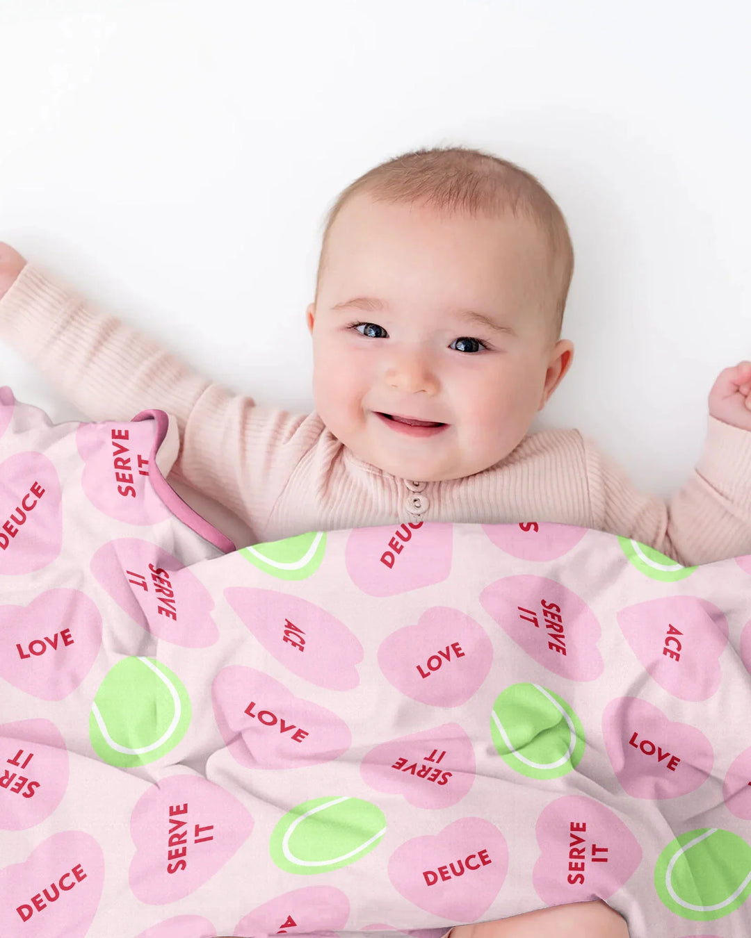 Tennis with Love Bamboo Blanket