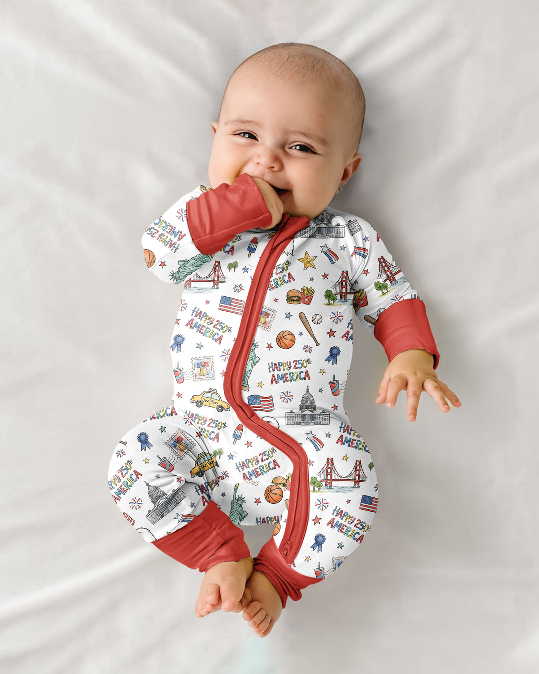 Gerippte Babykleidung mit individuellem Foto - Weich &amp; Skizzenhaft