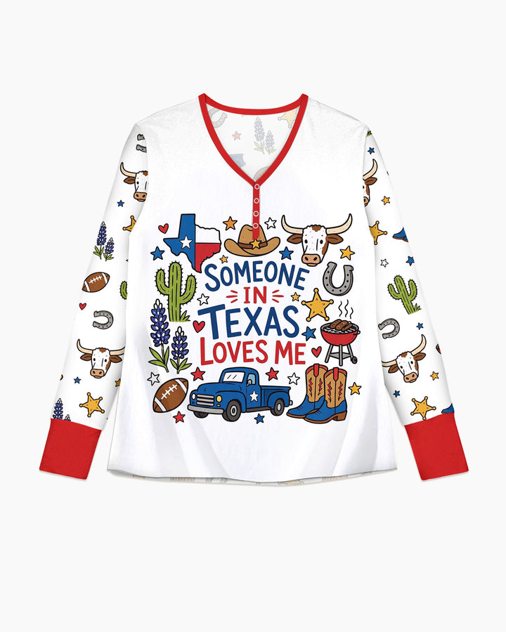 Someone in Texas Loves Me Bamboo Women Pajama Set
