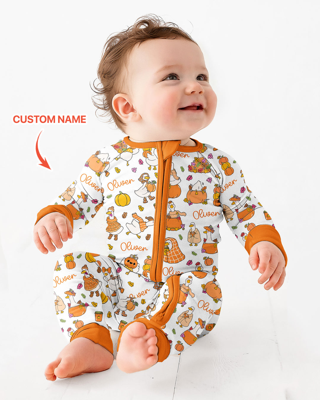 Gerippte Babykleidung mit individuellem Foto - Weich &amp; Skizzenhaft