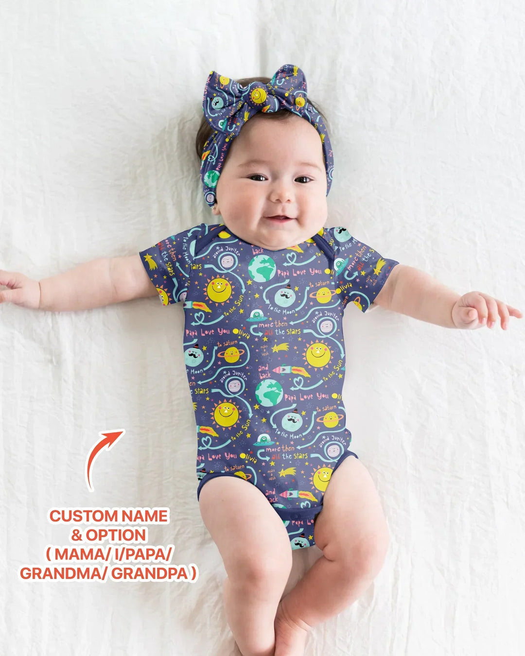 Love to the Moon and Back  Bamboo Bodysuit