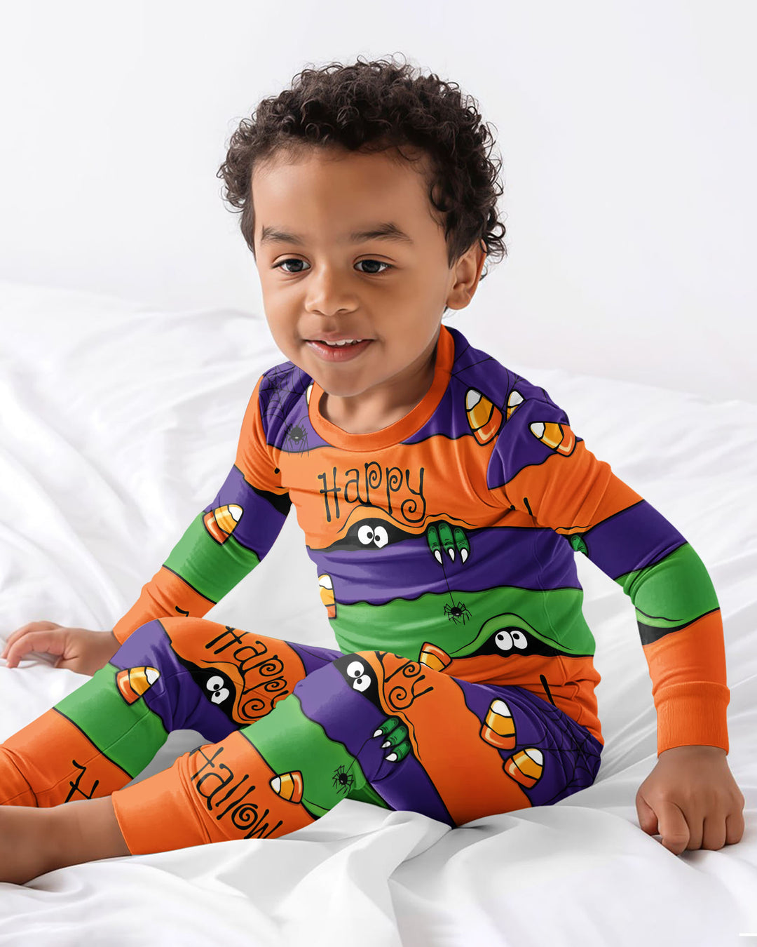 Happy Halloween Bamboo Two Piece Long Sleeve Pajama Set