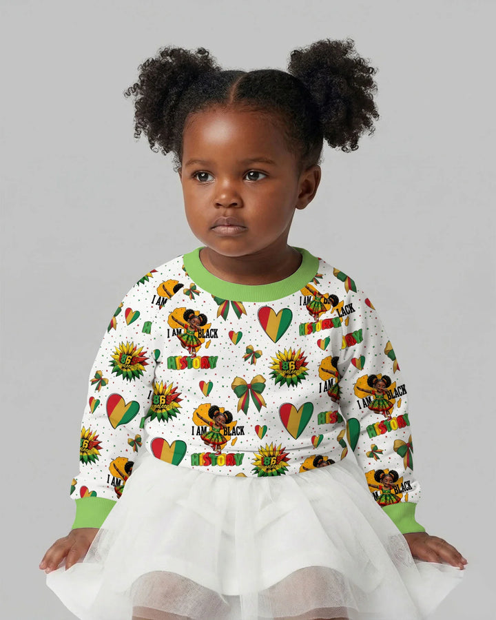 Juneteenth Girl I Am Black History Bamboo Crewneck Sweatshirt