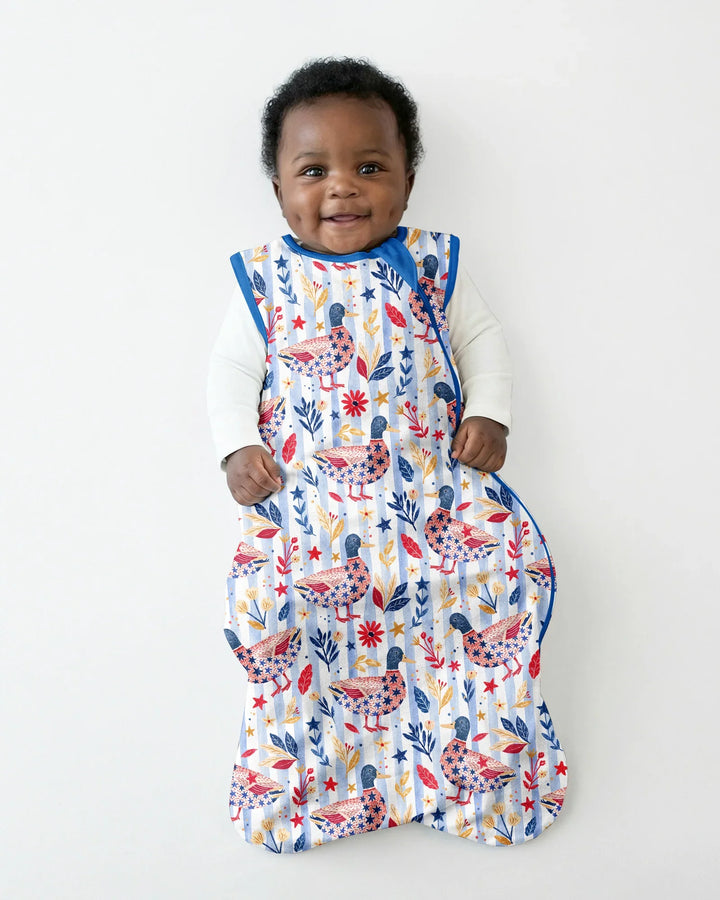 Patriotic Mallard Duck Bamboo Sleep Bag
