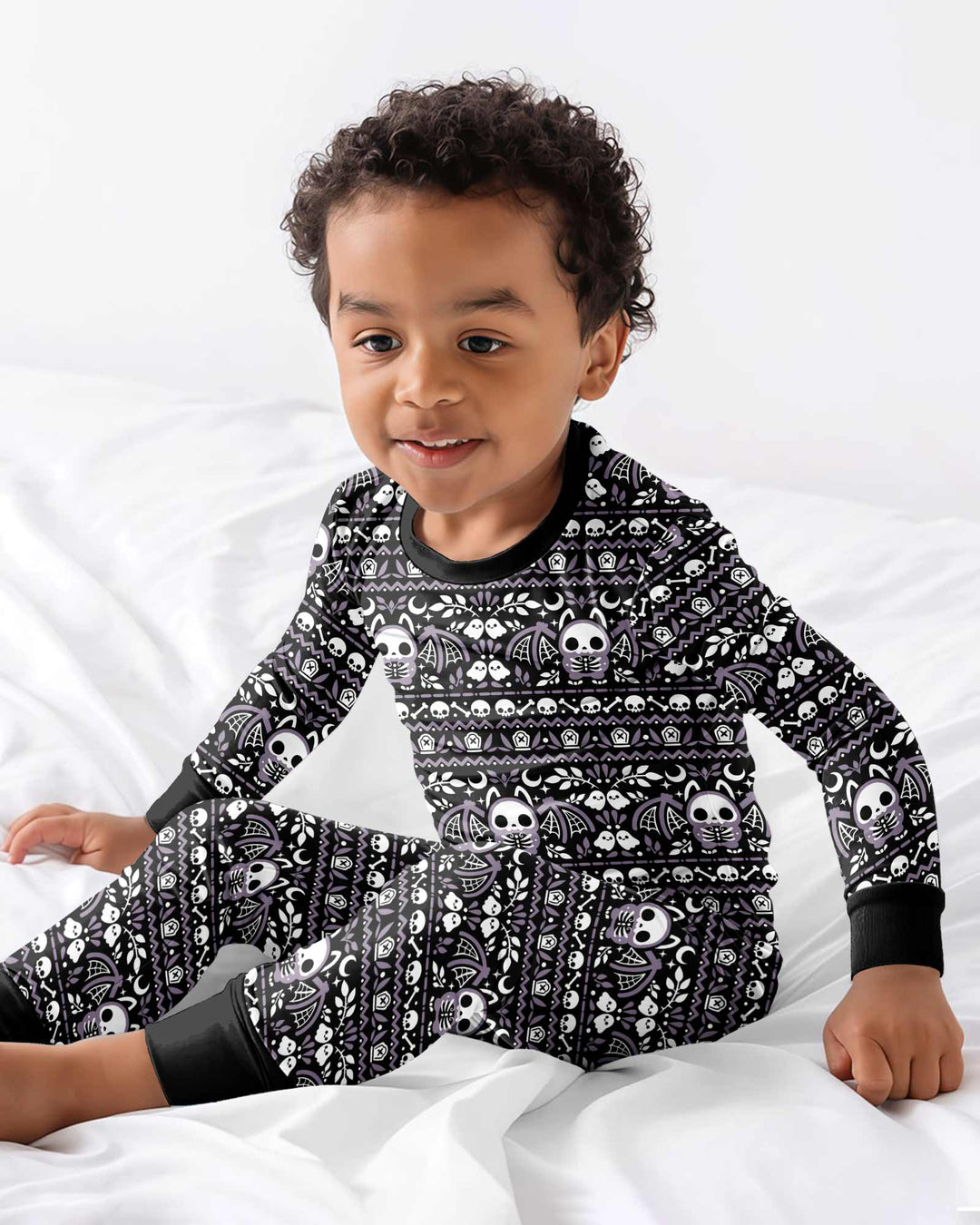 Batty Fair Isle Bamboo Two Piece Long Sleeve Pajama Set