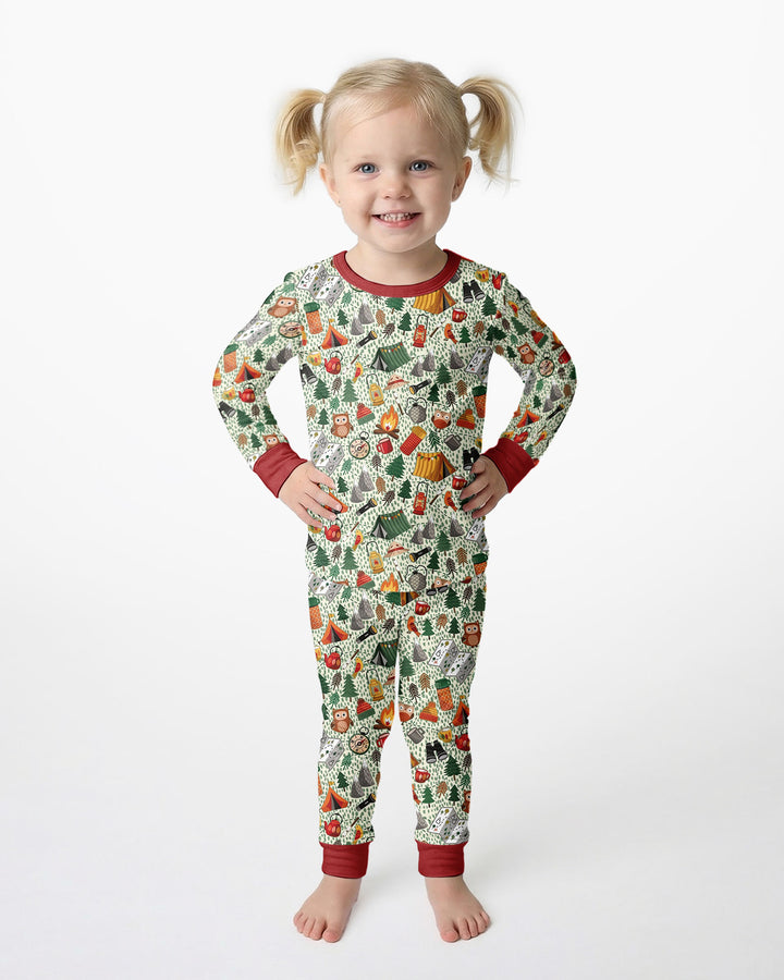 Happy Trails Bamboo Two Piece Long Sleeve Pajama Set