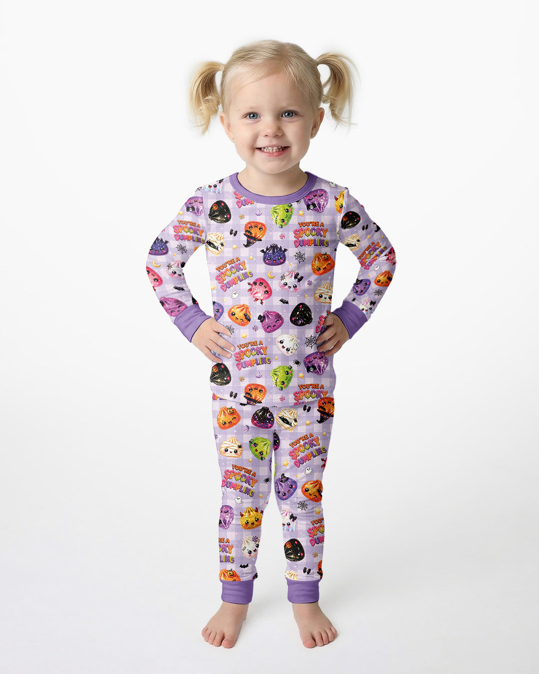 You're A Spooky Dumpling Bamboo Two Piece Long Sleeve Pajama Set