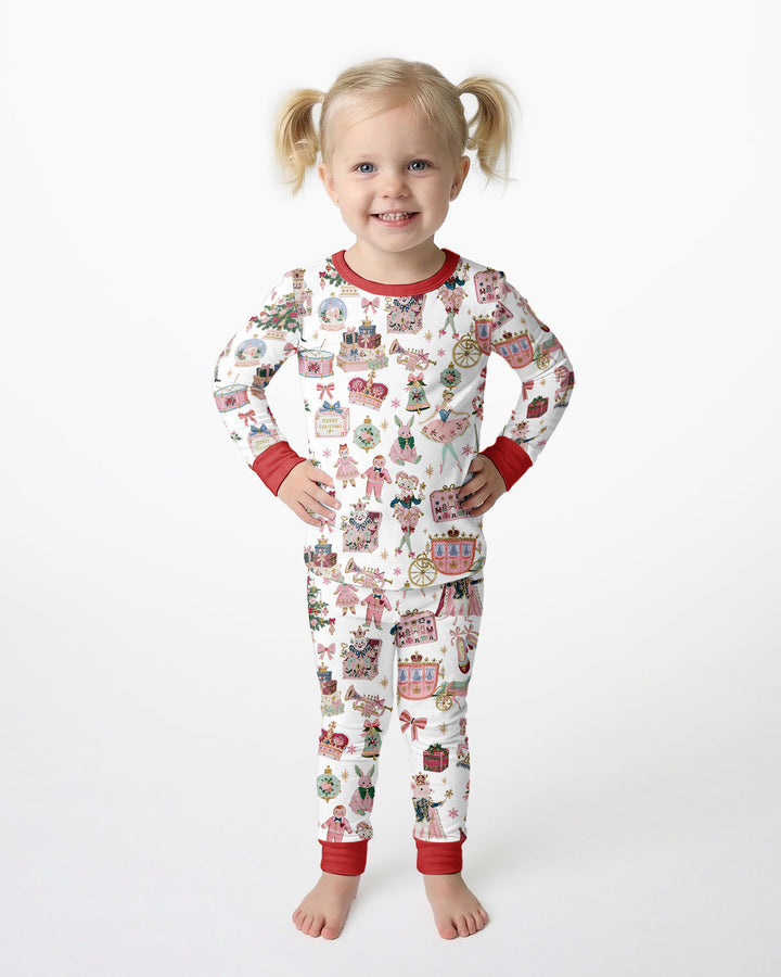 Nutcracker Christmas Bamboo Two Piece Long Sleeve Pajama Set