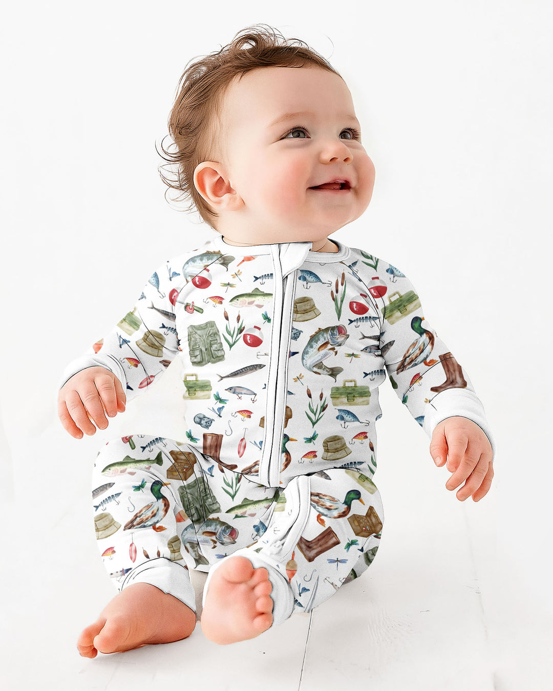Gerippte Babykleidung mit individuellem Foto - Weich &amp; Skizzenhaft