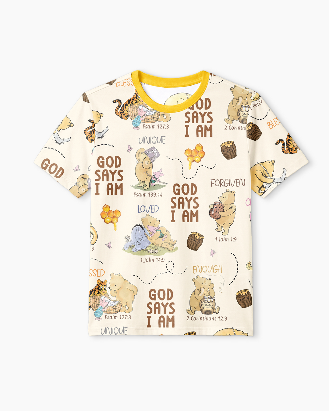 God Says I Am – Little Blessings Bamboo Men Short Sleeve Short Pajama Set