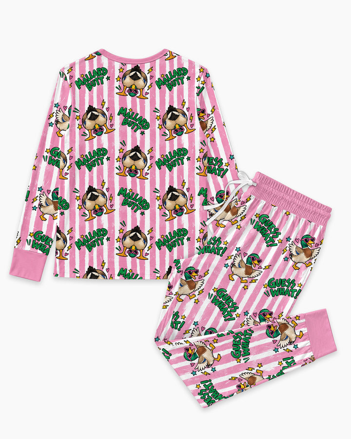 Guess What Mallard Butt Bamboo Women Pajama Set