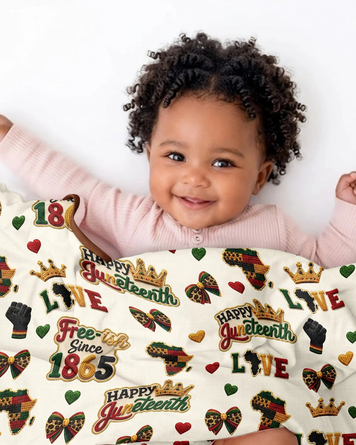Juneteenth Free-ish Since 1865 Bamboo Blanket