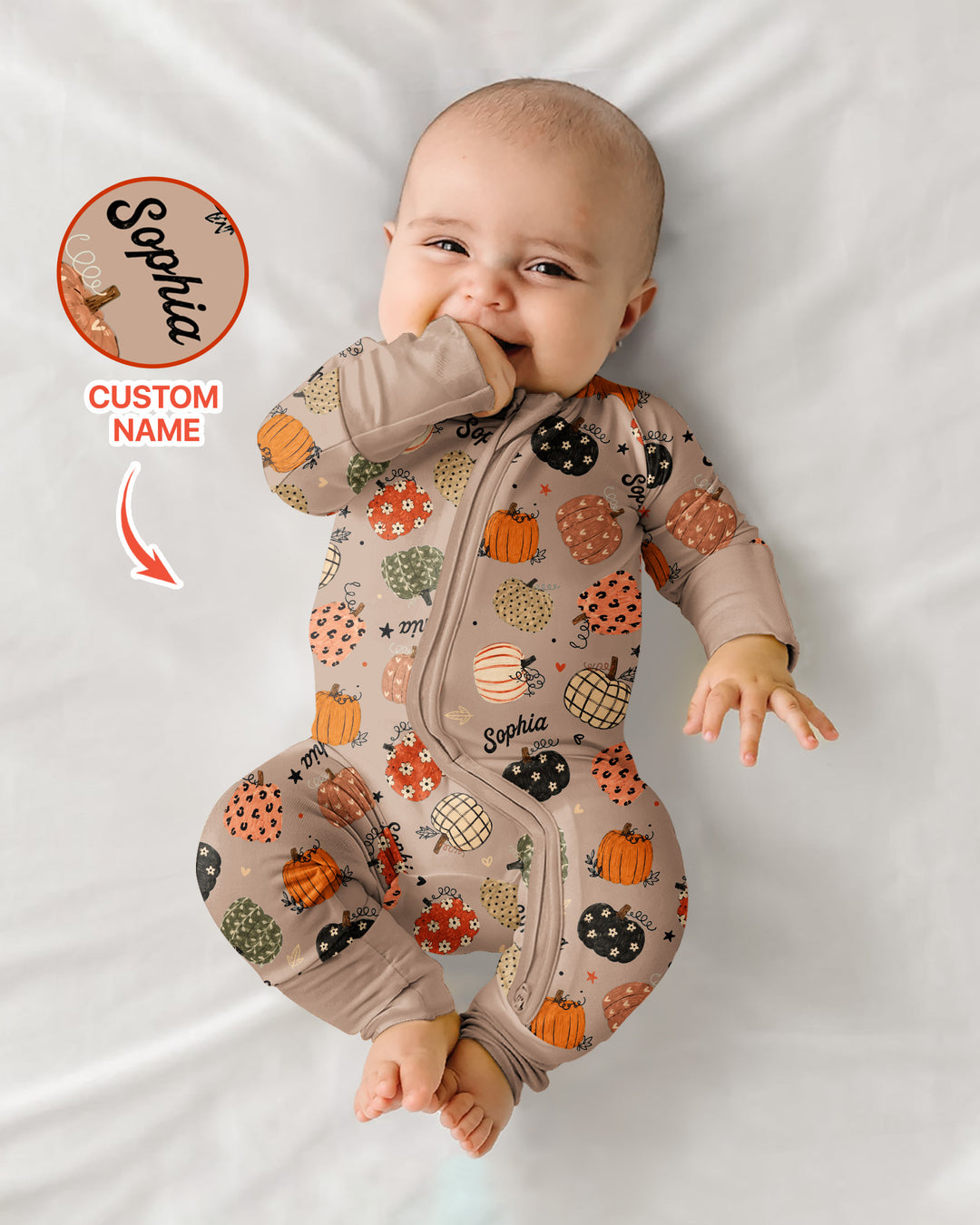 Gerippte Babykleidung mit individuellem Foto - Weich &amp; Skizzenhaft