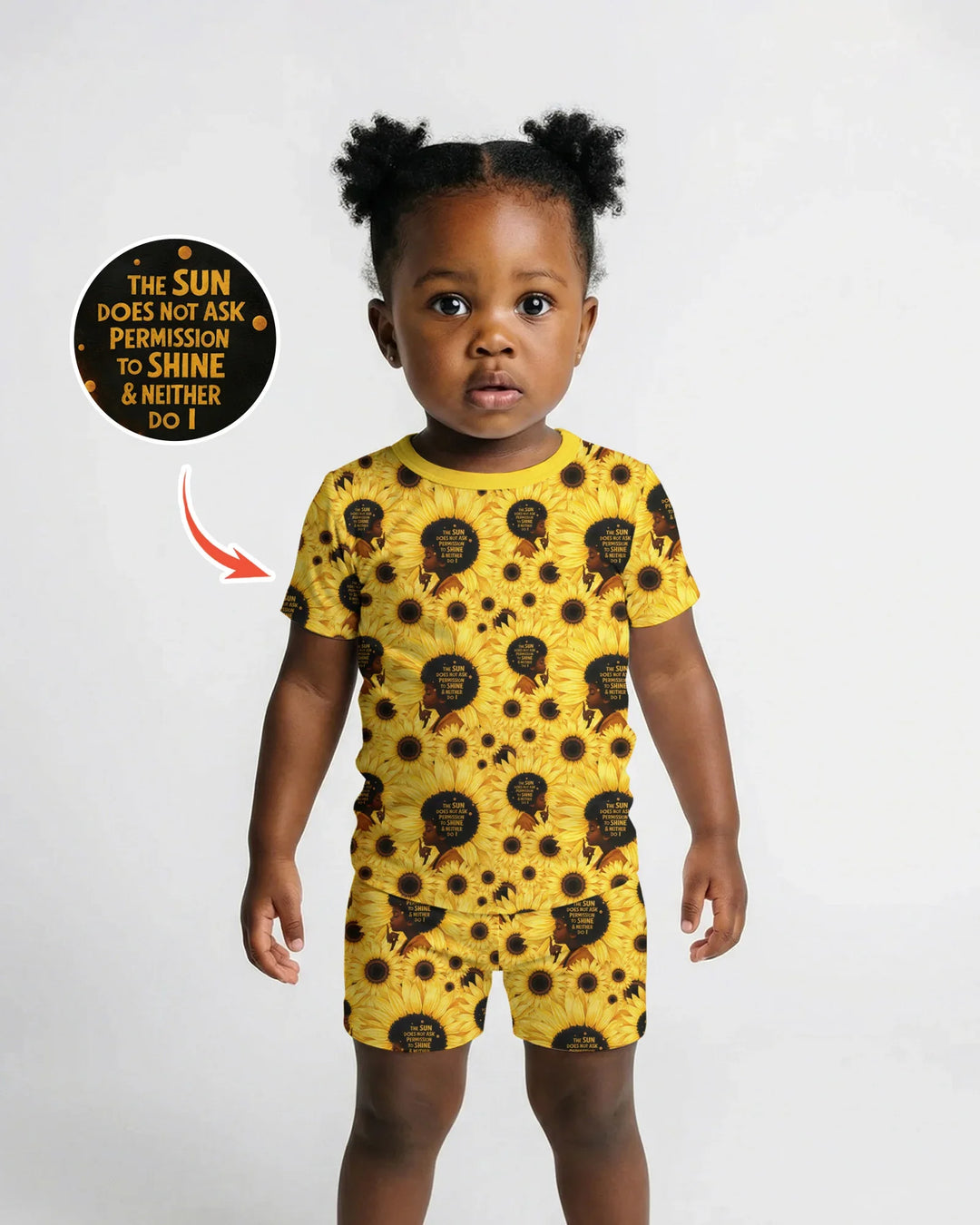Template Zweiteiliges Pyjama-Set mit kurzen Ärmeln und Shorts