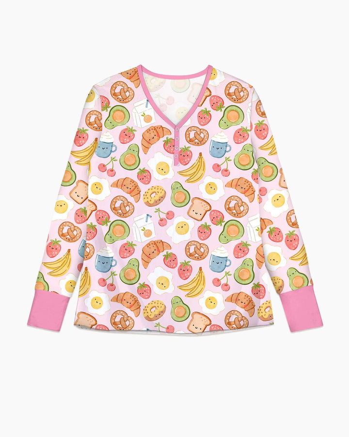 Breakfast Buddies Family Matching Bamboo Women Pajama Set