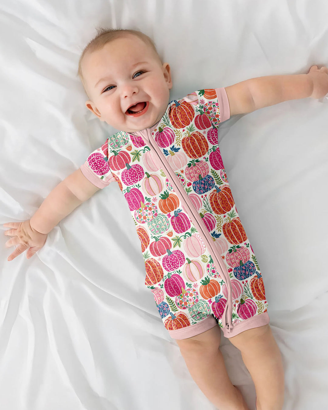 Pumpkin & Bloom Bamboo Shorty Zippy