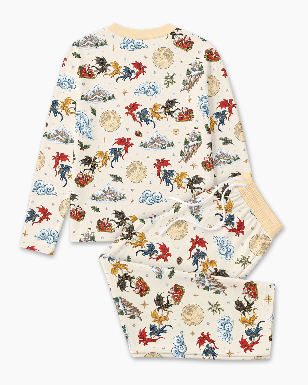 Fourth Wing Christmas Bamboo Men's Pajama Set