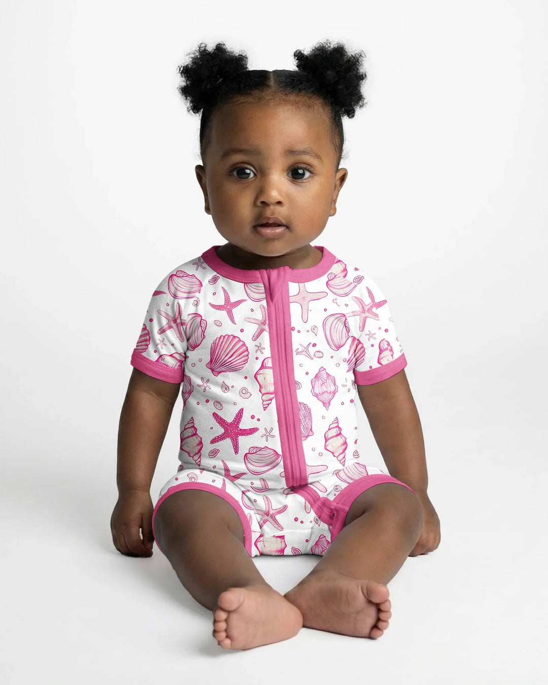 Coastal Charm Family Matching Bamboo Shorty Zippy