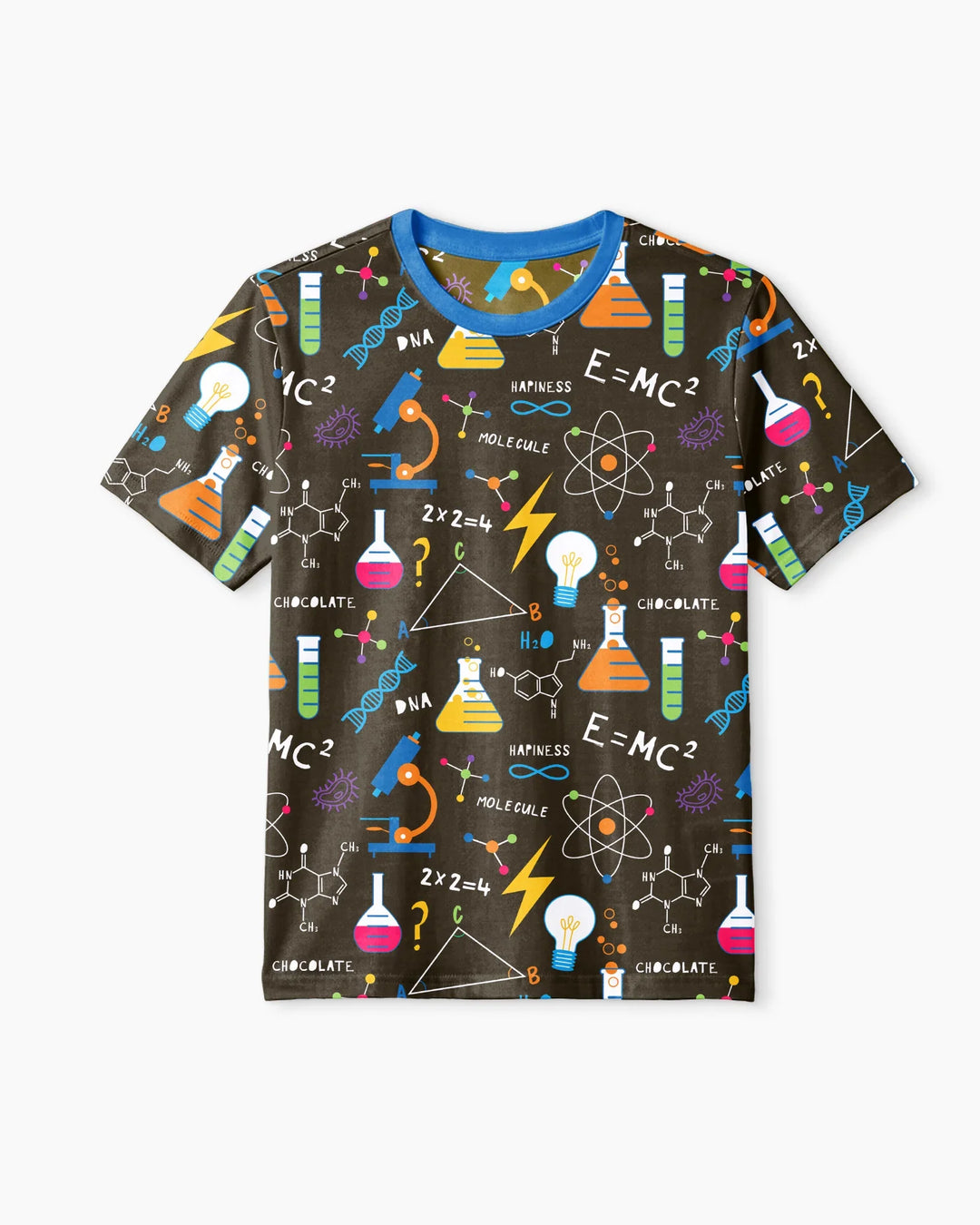 Science Explorer Family Matching Bamboo Men Short Sleeve Short Pajama Set