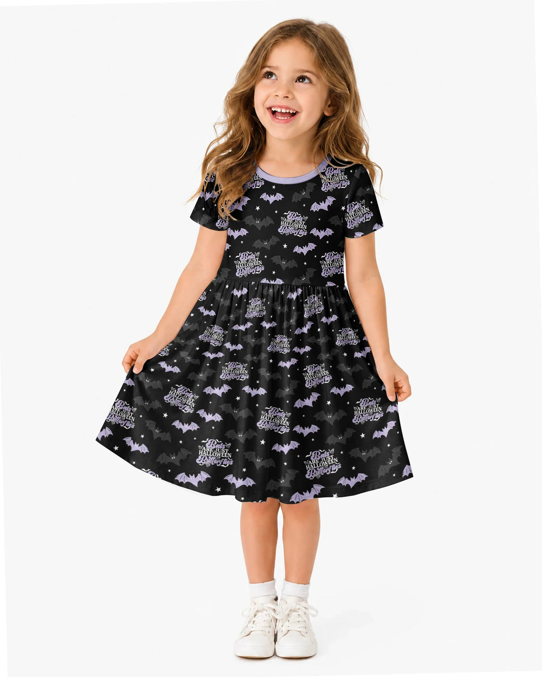 Halloween Butterflies Bamboo Twirl Dress