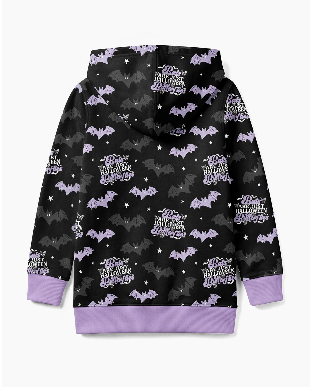 Halloween Butterflies Bamboo Zip Hoodie