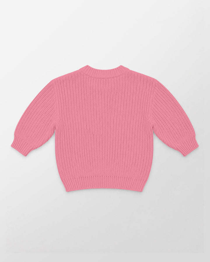 Embroidered Baby Name Bamboo Knit Sweater Bubble