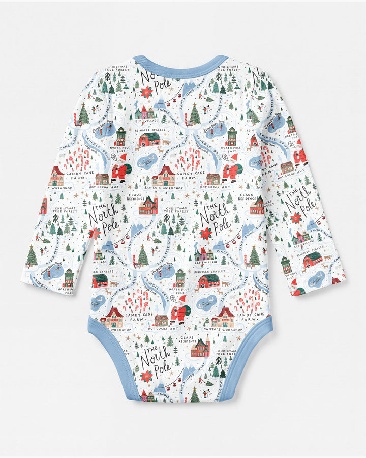 The North Pole Map Bamboo Bodysuit