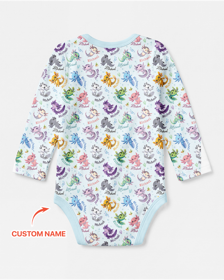 Gerippte Babykleidung mit individuellem Foto - Weich &amp; Skizzenhaft