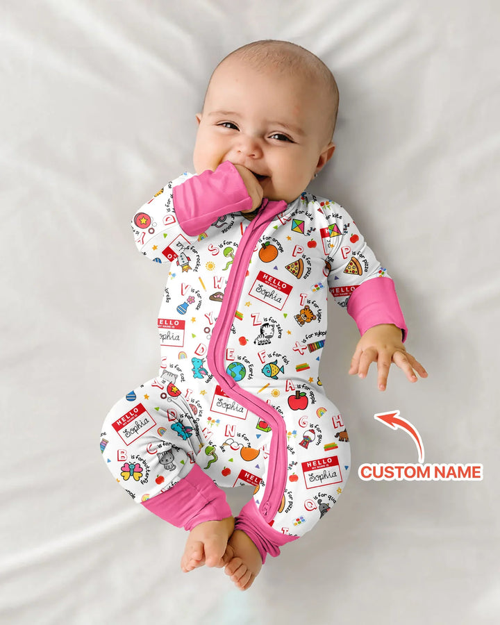 Gerippte Babykleidung mit individuellem Foto - Weich &amp; Skizzenhaft